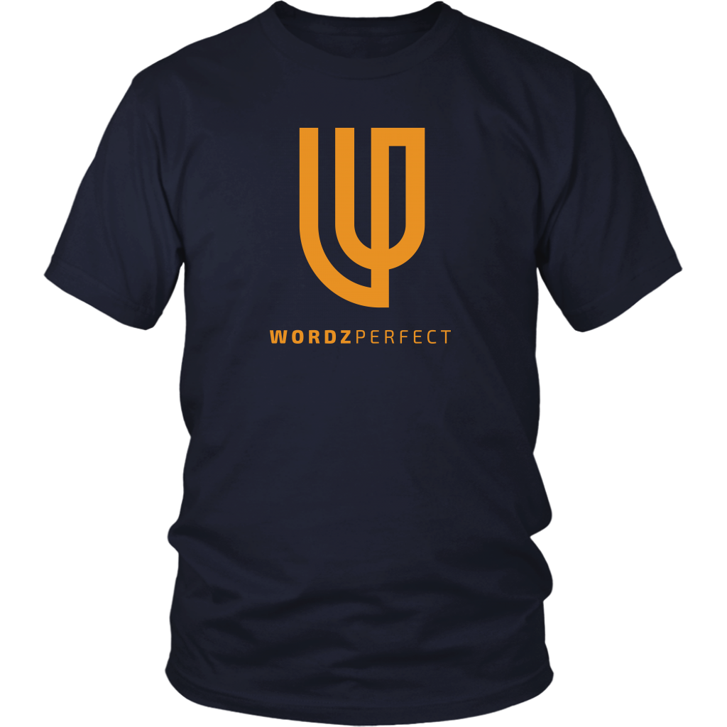 Official WordzPerfect T-Shirt Additional Colorways (Navy/Orange)