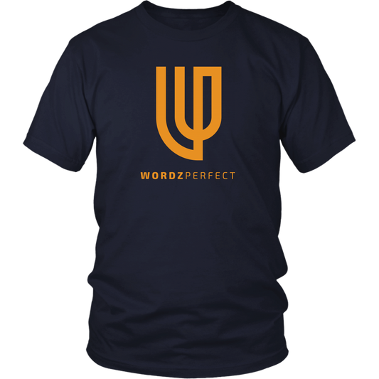 Official WordzPerfect T-Shirt Additional Colorways (Navy/Orange)